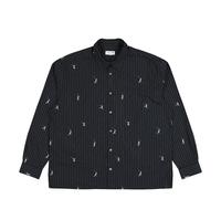 Lacoste Embroidered Jacquard Cotton Shirt Schwarz in Größe 44
