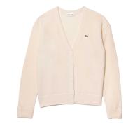 Lacoste - "Essentials" Strickjacke für Damen, Baumwolle (Cremefarbe) EU 38 / UK 10