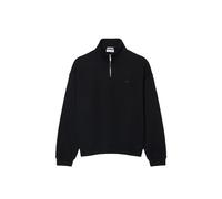 Lacoste Heavy Fleece Zipper Neck Sweatshirt Schwarz in Größe XL
