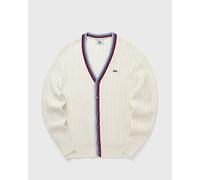 Lacoste French Made Archive Edition Knitted Cardigan men Zippers & Cardigans white in Größe:XL