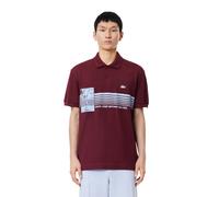 Lacoste - "French Made" Poloshirt für Herren, Bio-Baumwolle, Klassisch (Rot) M
