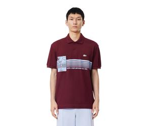 Lacoste - "French Made" Poloshirt für Herren, Bio-Baumwolle, Klassisch (Rot) M