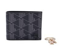 Lacoste Money Pieces Geldbörse 11 cm monogram noir gris (TAS025884)