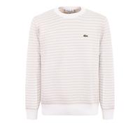 Lacoste - Gestreifter Baumwollpullover - - Knitwear - Herren - Beige - S