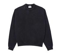 Lacoste - Gewaschen Sweatshirt für Herren/Damen Unisex Fleece Lose (Schwarz) XS