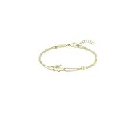 Armkette LACOSTE "CROCODILE", gelbgoldfarben, Armbänder, Damen, 19cm, Edelstahl, Armkette (71458413-0) gelbgoldfarben