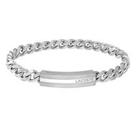 Lacoste Gliederarmband für Herren Kollektion ADVENTURER aus Edelstahl mit einer Gravierten Plakette - 2040091