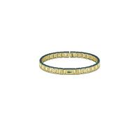 Gliederarmband LACOSTE "METROPOLE EDGE", gelbgoldfarben, grün, Armbänder, Damen, 19cm, Edelstahl, Gliederarmband, Emaille (48183326-0)