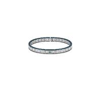 Gliederarmband LACOSTE "METROPOLE EDGE", edelstahlfarben, grün, Armbänder, Damen, 19cm, Edelstahl, Gliederarmband, Emaille (56630535-0)
