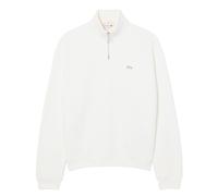 Lacoste Heavy Fleece Half Zip Sweatshirt weiß - S