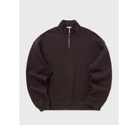 Lacoste Heavy Fleece Zipper Neck Sweatshirt men Half-Zips brown in Größe:L