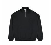 Lacoste Heavy Fleece Zipper Neck Sweatshirt Schwarz in Größe 2XL