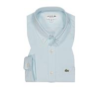 LACOSTE Hemd Herren Regular Fit Langarm Leinen blau, 44
