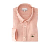 LACOSTE Hemd Herren Regular Fit Langarm Leinen orange, 45