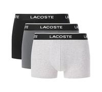 Lacoste Herren 3-Pack Strech Cotton Boxershorts, Argent Chine/Lauze-Noir, S