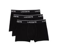 Lacoste Herren 3-Pack Strech Cotton Boxershorts, Noir, M