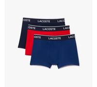 Lacoste Herren 5H3389 Boxershorts, Marine/Rouge-Methylene, XXL (3er Pack)