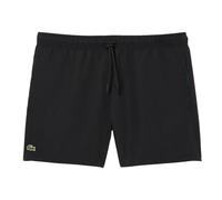 LACOSTE Herren Badeshorts - Swimshorts, Badehose, schnelltrocknend, Logo, uni Schwarz M