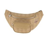 Lacoste Herren Bauchtasche Waist Bag,Lederimitat (100% PVC), Festival praktisch Freizeittasche Hüfttasche,BEIGE (L87),Einheitsgröße (One Size)