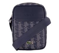 Lacoste Herren Beuteltasche VERTICAL CAMERA BAG, Handtasche,Umhängetasche,Schulterriemen,Tunnelzug,DUNKELBLAU/WEISS (M83),Einheitsgröße (One Size)