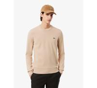 Lacoste Herren Bio-Pullover mit Rundhalsausschnitt in Beige IV / M
