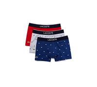 Lacoste Herren Boxer Court Sous-Vetement Boxershorts Not Applicable, Mehrfarbig (Methylene/Argent Chine-Ro W3t), Large