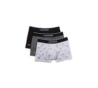 Lacoste Herren Boxer Court Sous-Vetement Boxershorts Not Applicable, Mehrfarbig (Noir/Bitume Chiné-Argent Vdp), Small