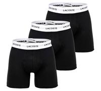 LACOSTE Herren Boxershorts, 3er Pack - Boxer Briefs, Cotton Stretch, Logobund M Schwarz