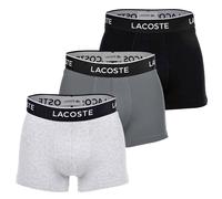 LACOSTE Herren Boxershorts, 3er Pack - Trunks, Casual, Cotton Stretch, Logobund L Mehrfarbig