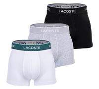 Lacoste Trunks 3er-Pack mit elastischem Label-Bund Silber Melange Größe L