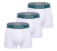 LACOSTE Herren Boxershorts, 3er Pack - Trunks, Casual, Cotton Stretch, Logobund Weiß / XL XL Weiß