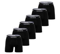 LACOSTE Herren Boxershorts, 6er Pack - Boxer Briefs, Cotton Stretch, Logobund Schwarz / M M Schwarz
