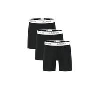 Lacoste Herren Brief Boxershorts (3-Pack) - 6H9021, Farbe:schwarz/weiß, Textil:S