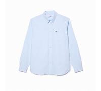 Lacoste Regular Fit Hemd blau, Einfarbig