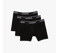 Lacoste Stretch Cotton Logo Boxershorts schwarz/reinweiß (3er-Pack) - S