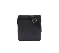 Lacoste Herren Chantaco Vertical Camera Bag Umhängetasche, Schwarz (Piquéleder)