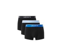 Lacoste Stretch Cotton Boxershorts schwarz blau weiß (3er Pack) - XXL
