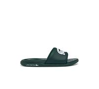 Lacoste Herren Croco Dualist Slides, Schwarz/Weiß, Dunkelgrün/Weiß, 40.5 EU
