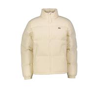 Lacoste Regular Fit Daunenjacke mit Stehkragen und integrierter Kapuze in Offwhite, Größe XXL