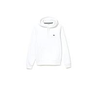 Lacoste Herren Fleece Kapuzenpullover, Blanc, XS
