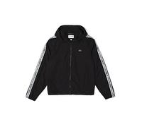 Lacoste Herren Funktionsjacke BH5380, Männer Outdoorjacke,Kapuze,Reißverschluss,wasserabweisend,Regular Fit,Schwarz,52