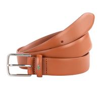 LACOSTE Herren Gürtel - Ledergürtel, 35 mm, Dornschließe Hellbraun 85 cm