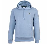 LACOSTE Herren Hoodie mit Kapuze - Sweatshirt, aufgerautes Fleece, Baumwoll-Mix M Blau