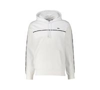 Lacoste Herren Hoodie mit Logo-Streifen Classic Fit, weiss, Gr. 4