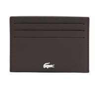 LACOSTE Herren Kreditkartenhülle, echtes Leder - Credit Card Holder, 7,5x11x1cm (HxLxB) Braun (Coffee Bean) One size Braun