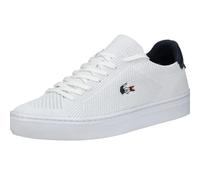 Lacoste Herren La Piquée 2.0 Wildleder-Sneaker, WHT/NVY/RED, 44 EU