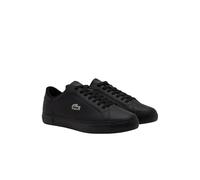 Lacoste Herren Low Sneaker POWERCOURT Schwarz Glattleder, Farbauswahl:schwarz, 9999-englisch-eu-mapping:44