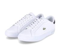 Herren-Sneakers Lacoste Powercourt aus Leder White-Black : 41