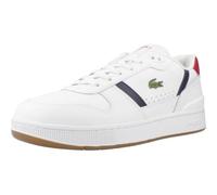 Lacoste Men's T-Clip Set Leather Trainers für Herren, weiß, Gr. 43 EU / 9 UK