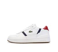 Lacoste T-Clip Set Leder Sneaker weiß marineblau rot - 42.5